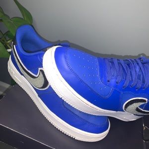 Nike Air Force 1 "Chenille Swoosh" Royal Blue